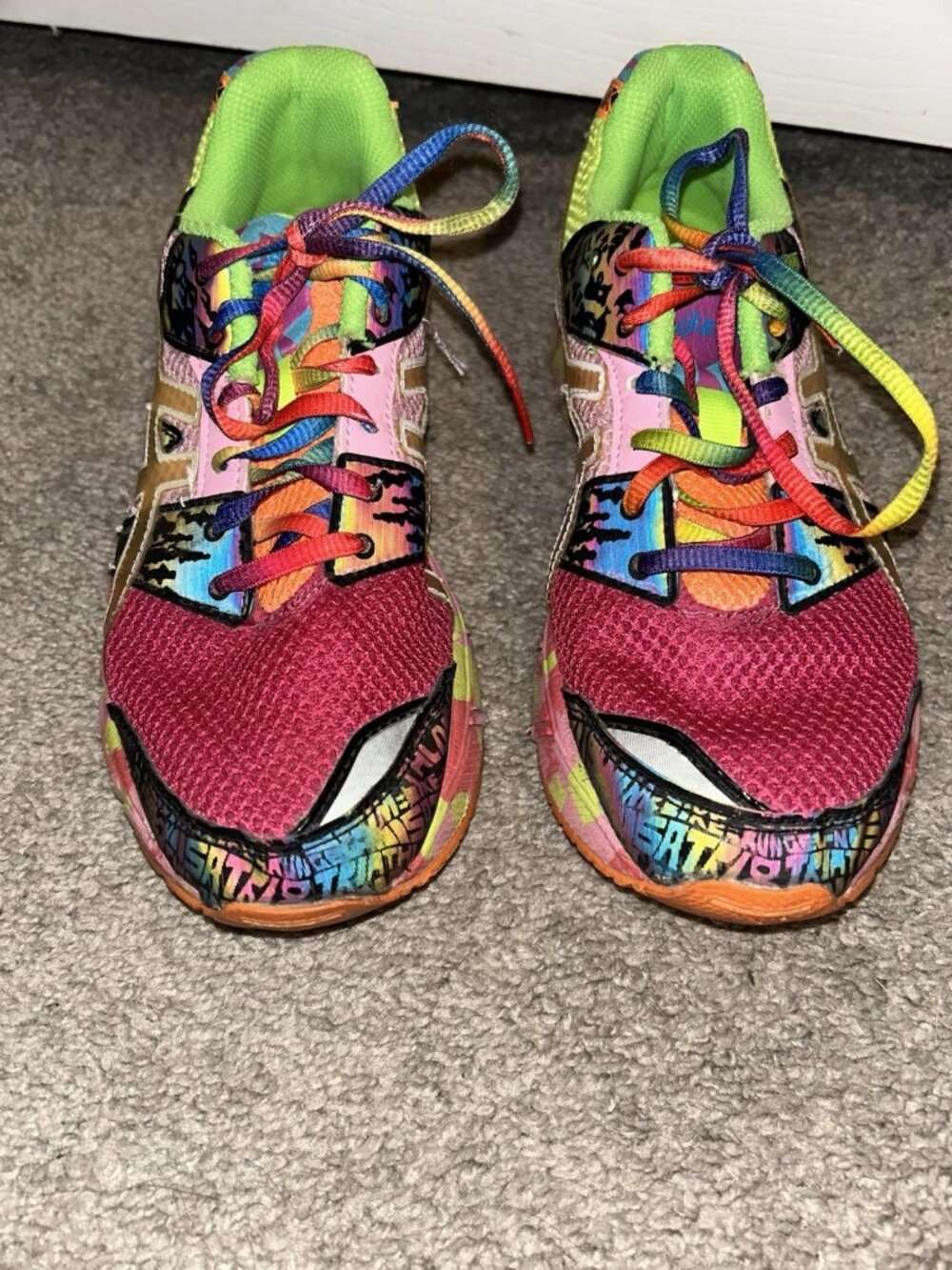 Asics Gel Noosa Tri 8 Multi-Color Running Triathlon Sneaker Shoes Size 6.5 - Picture 4 of 7